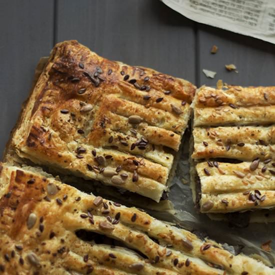 Mushrooms Tart Puff Pastry