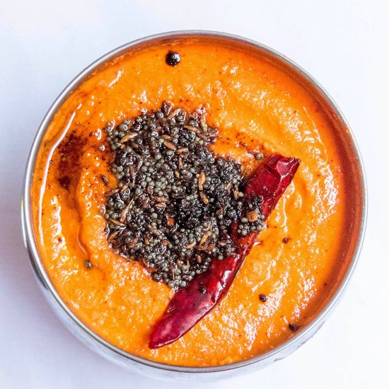 Simple Red Coconut Chutney