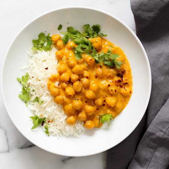 Mango Curry Chickpeas