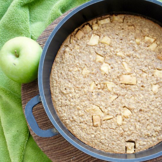 Peanut Butter Apple Baked Oatmeal