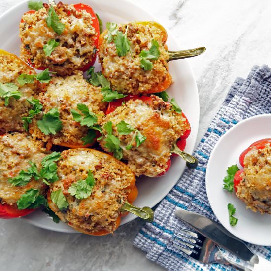 Cilantro Lime Turkey Stuffed Pepper