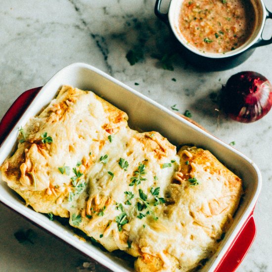 Baked Chili Enchiladas