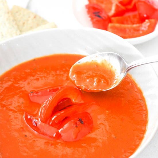 Roasted Red Pepper and Tomato Soup