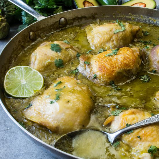 One Pan Creamy Salsa Verde Chicken