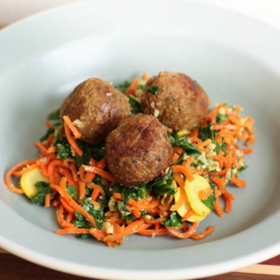 Spiralized Carrot Pasta