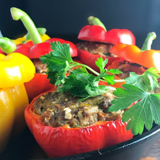 Bison Stuffed Bell Peppers