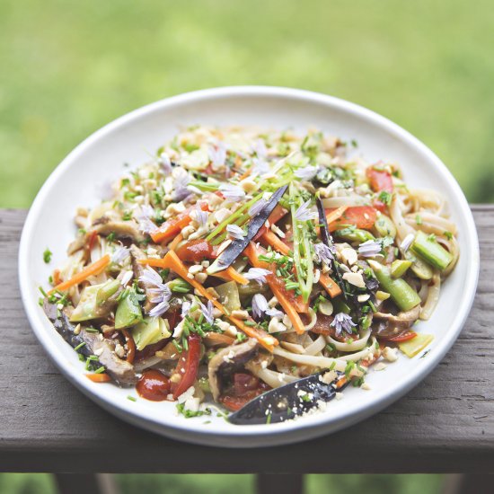 Plant-Based Rainbow Pad Thai