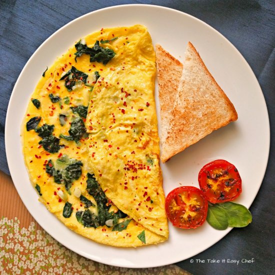 Spinach Omelette