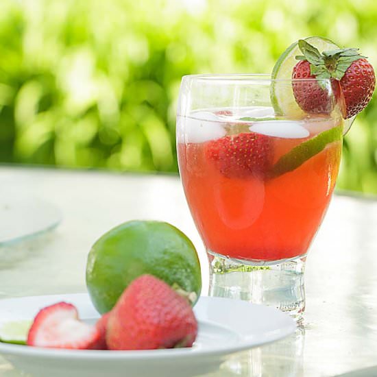 Sparkling Strawberry Limeade