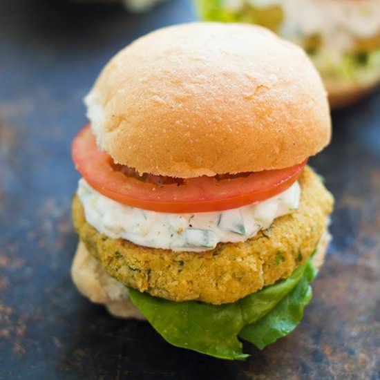 Vegetarian Chickpea Burgers