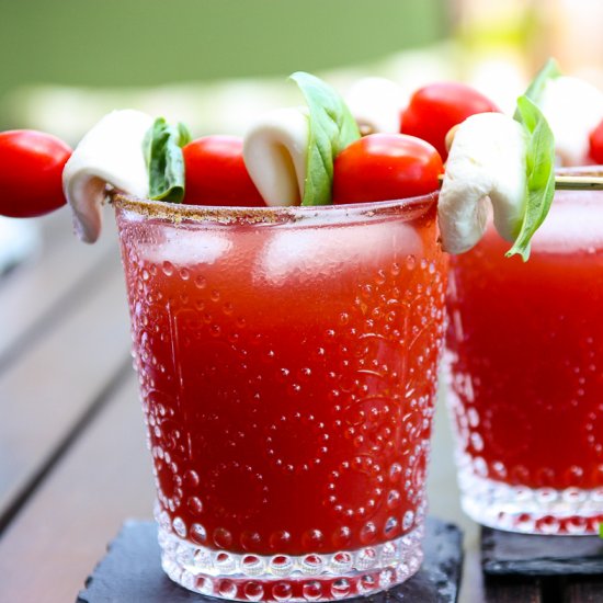 Caprese Caesar Cocktail