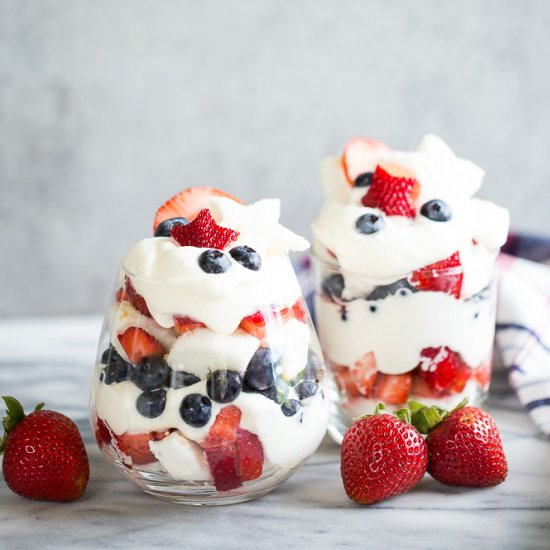 Red, White, and Blue Trifles