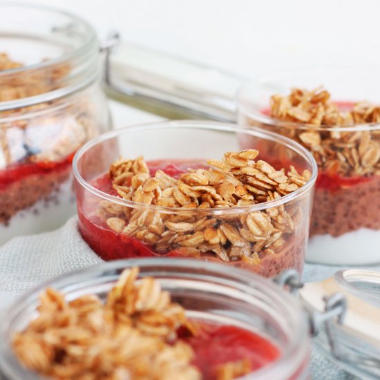 Carrot and Strawberry Chia Parfait