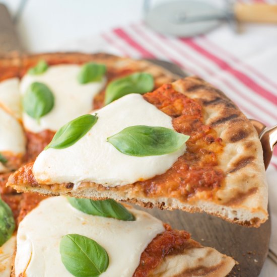 Grilled Margherita Pizza