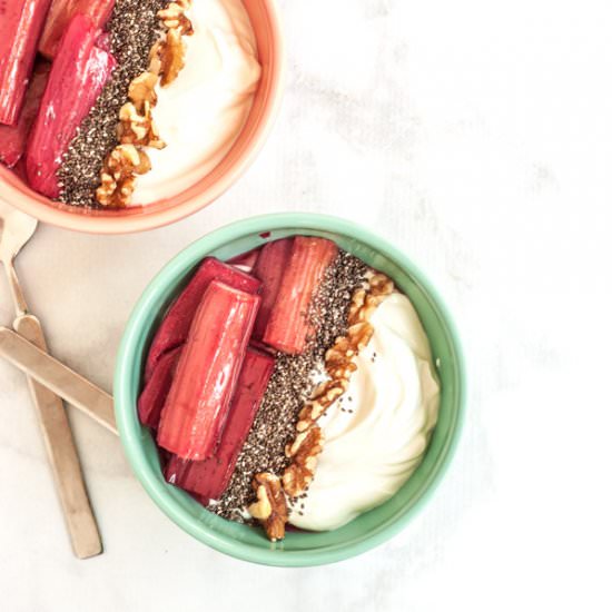 Honey Roasted Rhubarb