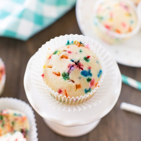 Small-batch Birthday Cake Muffins