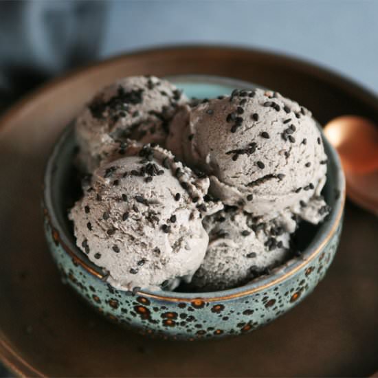 Black Sesame Ice Cream