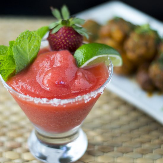 Frozen Strawberry & Lime Margarita