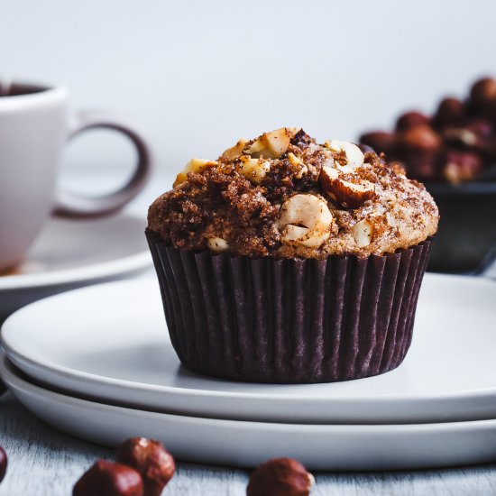 Hazelnut Chocolate Chunk Muffins