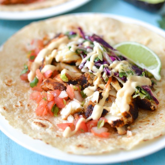 Dairy Free Fish Tacos