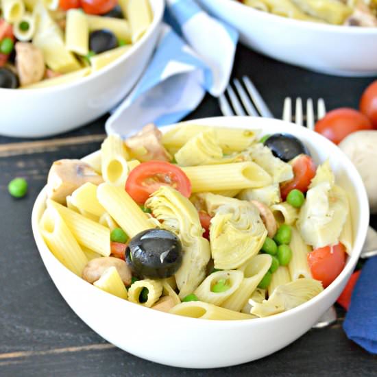 Marinated Artichokes Pasta Salad