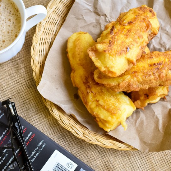 Stuffed Plantain Fritters