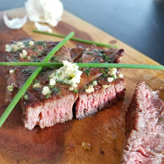 Ribeye Steak with Compound Butter