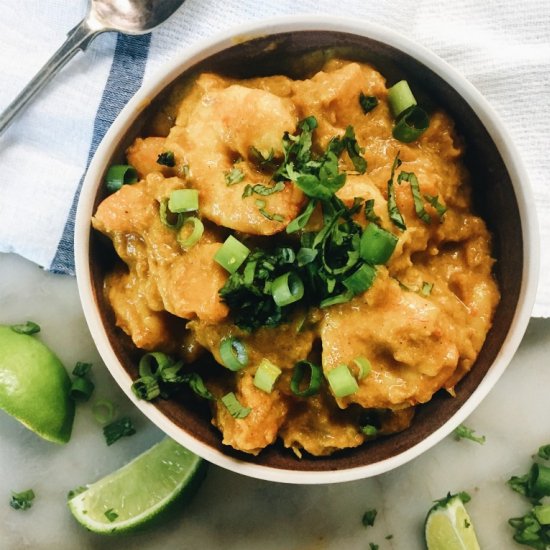 Prawn and Pumpkin Yellow Curry