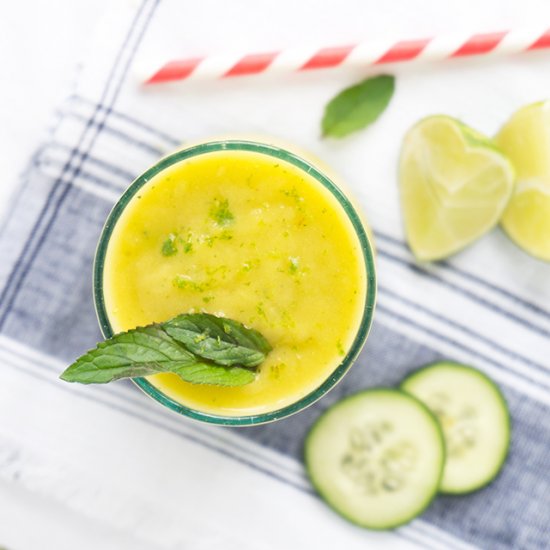 Mango Cucumber Mint Smoothie