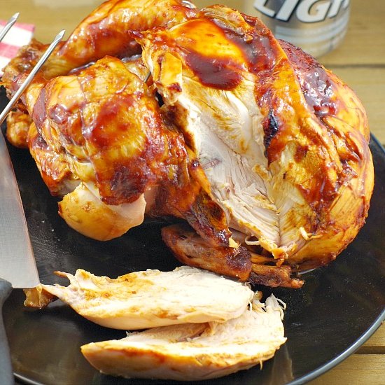 BBQ Beer Can Chicken