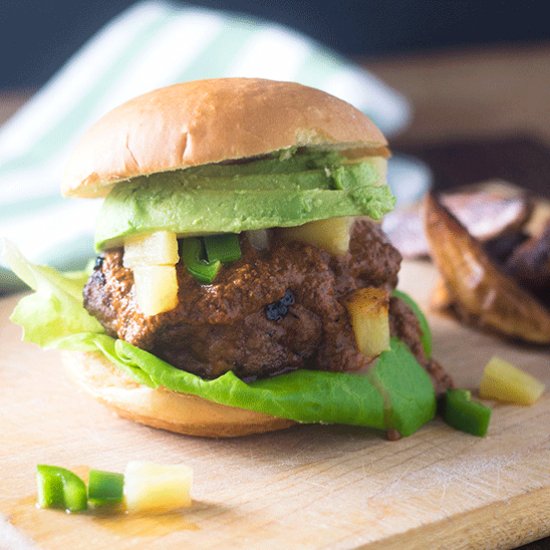 Pineapple Jalapeno Chicken Burger