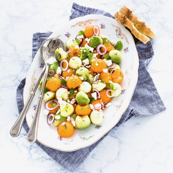 Melon Salad with Avocado