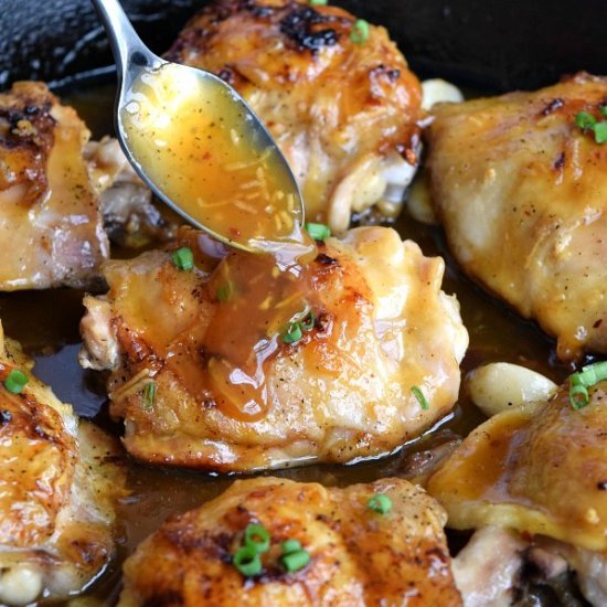 Sticky Orange Chicken Thighs