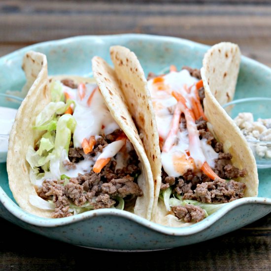 Buffalo Venison Tacos