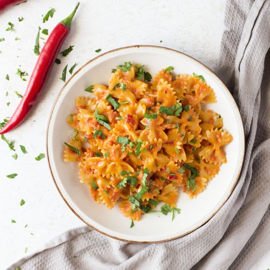 Farfalle Pasta with Pancetta