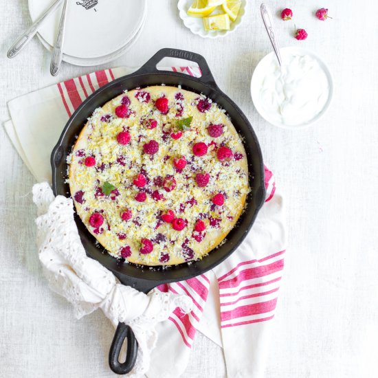 Raspberry Buttermilk Clafoutis