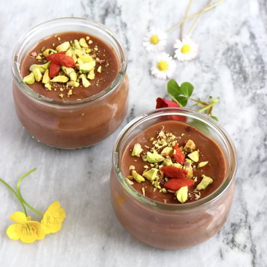 Vegan Chocolate Pudding Pots