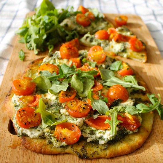 Ricotta, Tomato & Basil Pizza