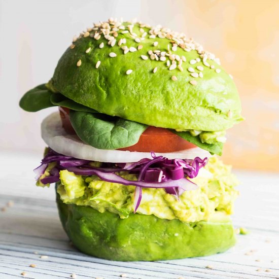 Avocado Egg Salad Burger