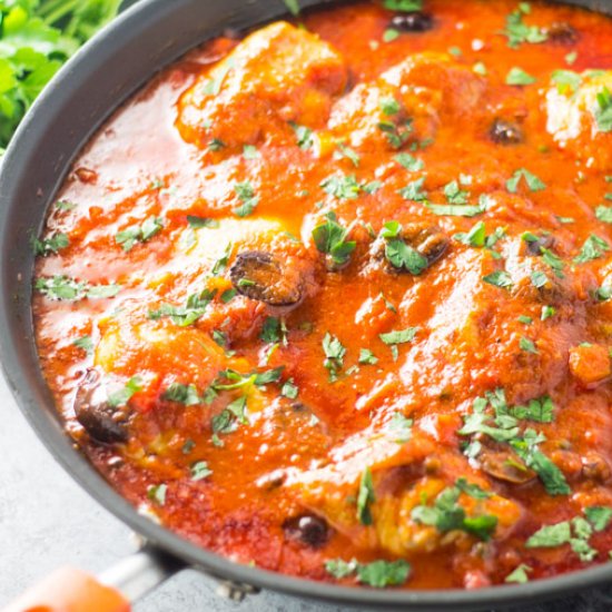 Low Fodmap Chicken Cacciatore