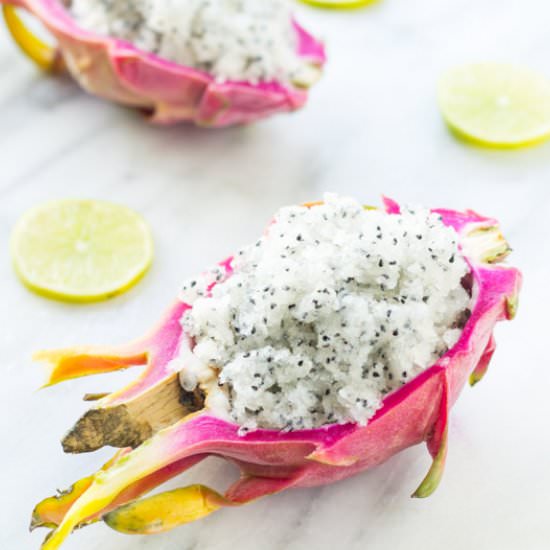 Low Fodmap Dragon Fruit Granita