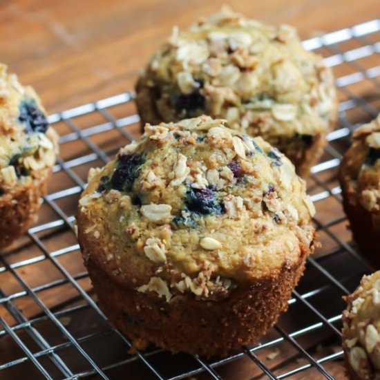 Whole Grain Blueberry Muffins