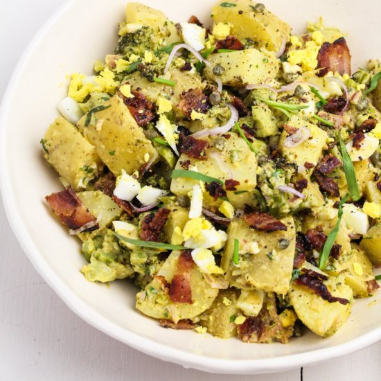 Potato Salad with Broccoli and Bacon