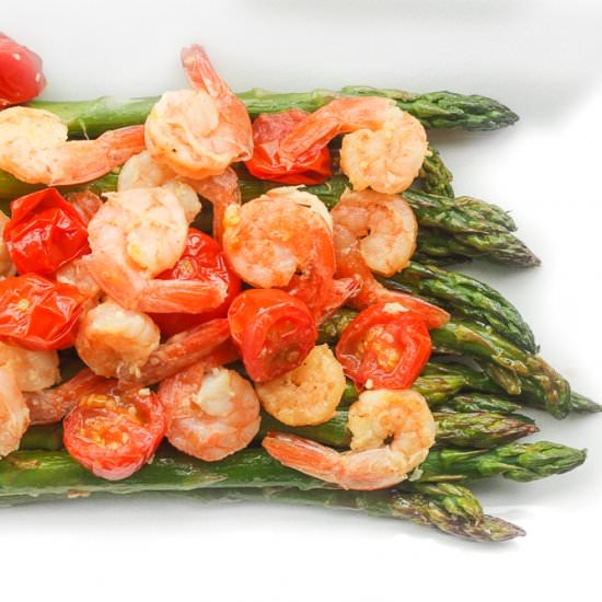 Lemon Garlic Shrimp and Asparagus