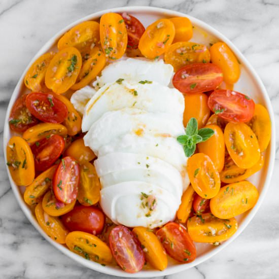 Marinated Tomatoes and Mozzarella