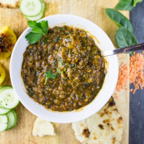 One Pot of Lentils & Spinach