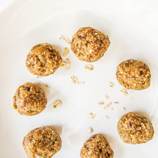 Maple Tahini & Maca Energy Bites