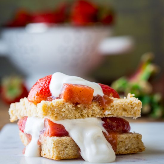 Strawberry Rhubarb Shortcakes