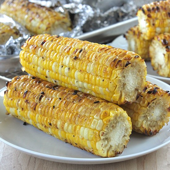 Oven Roasted Grilled Corn