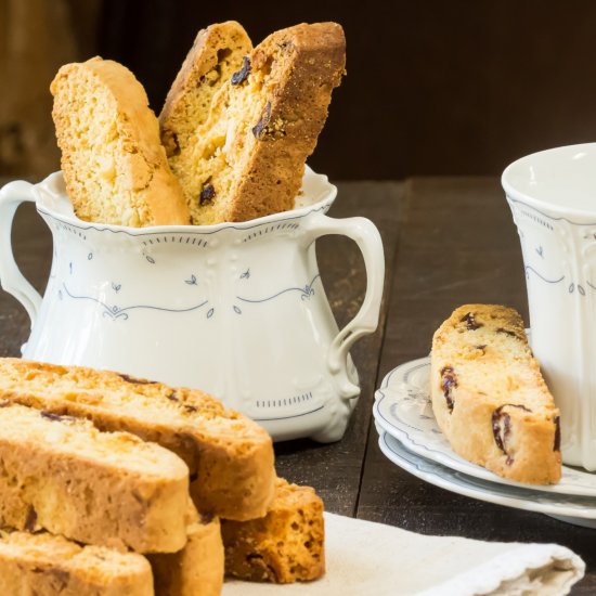 Lemon Cranberry Biscotti